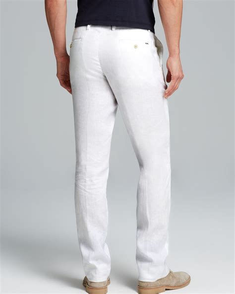 michael kors tailored fit white pants men|Michael Kors black dress pants.